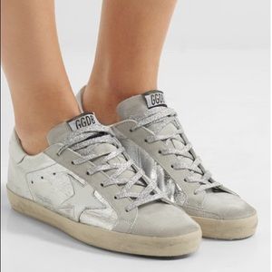 Golden goose exclusive silver metallic sneaker!